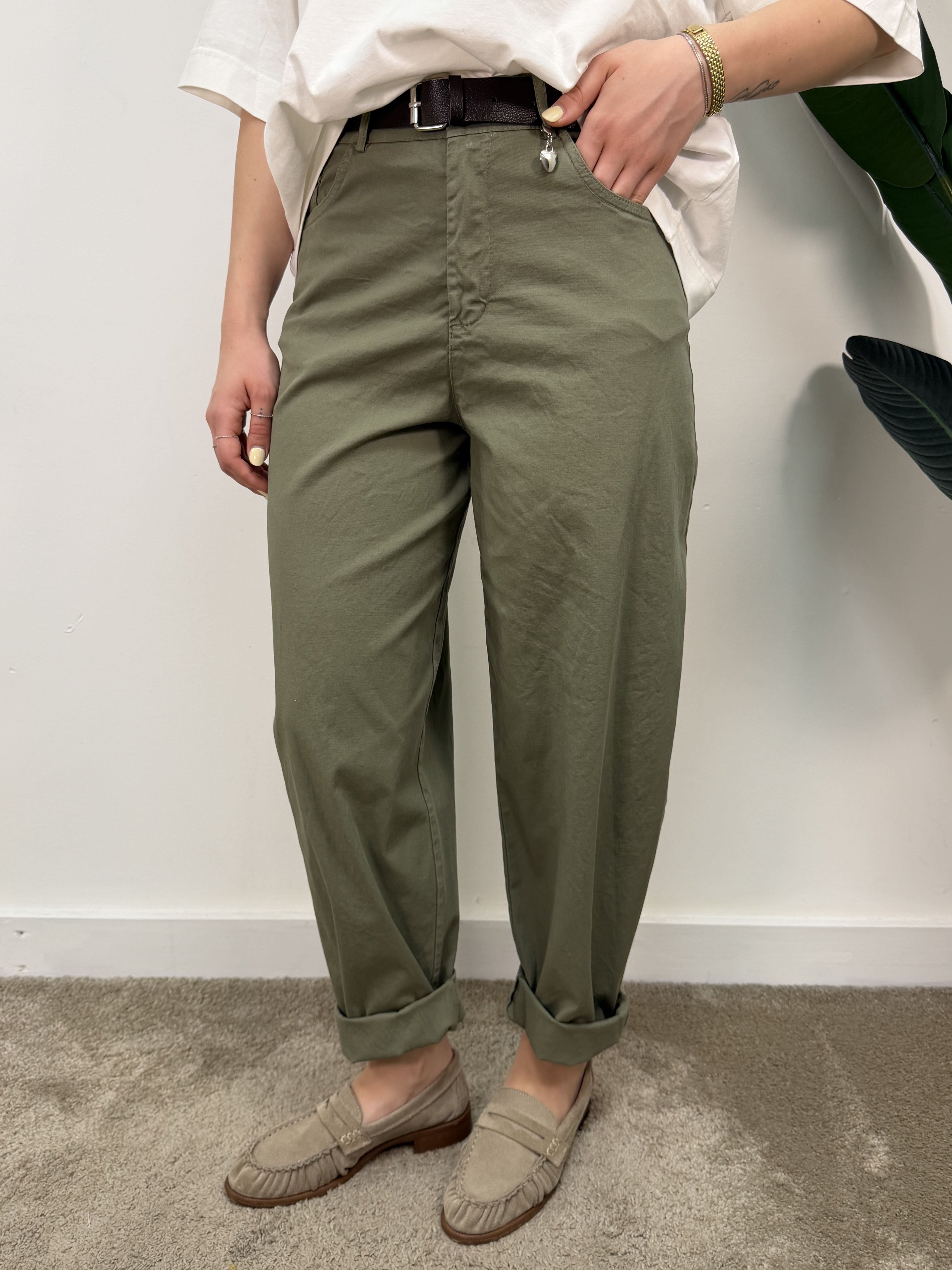 Pantalone cuoricino modello carrot Susy Mix