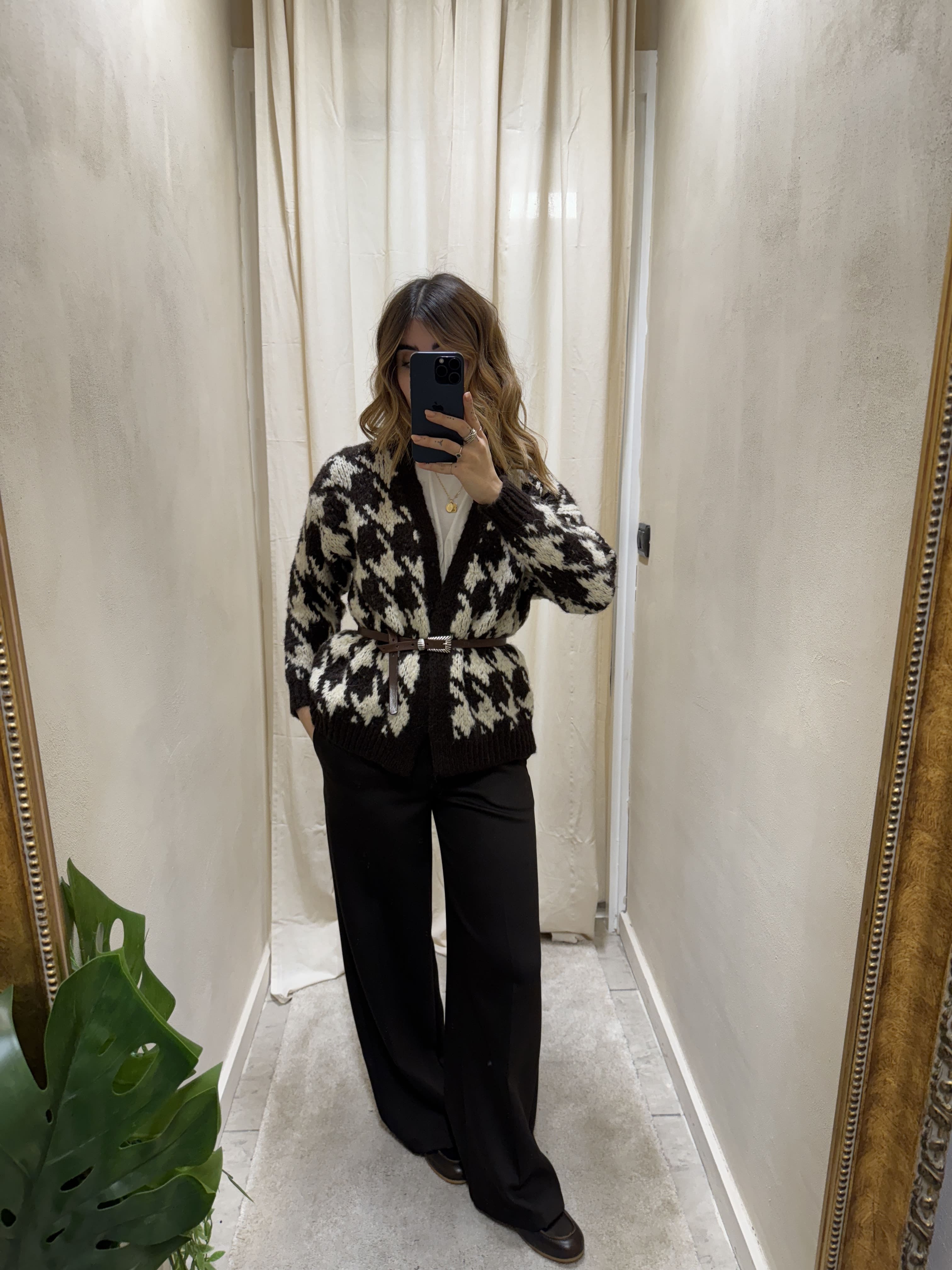 Cardigan corto maxi tweed HaveOne