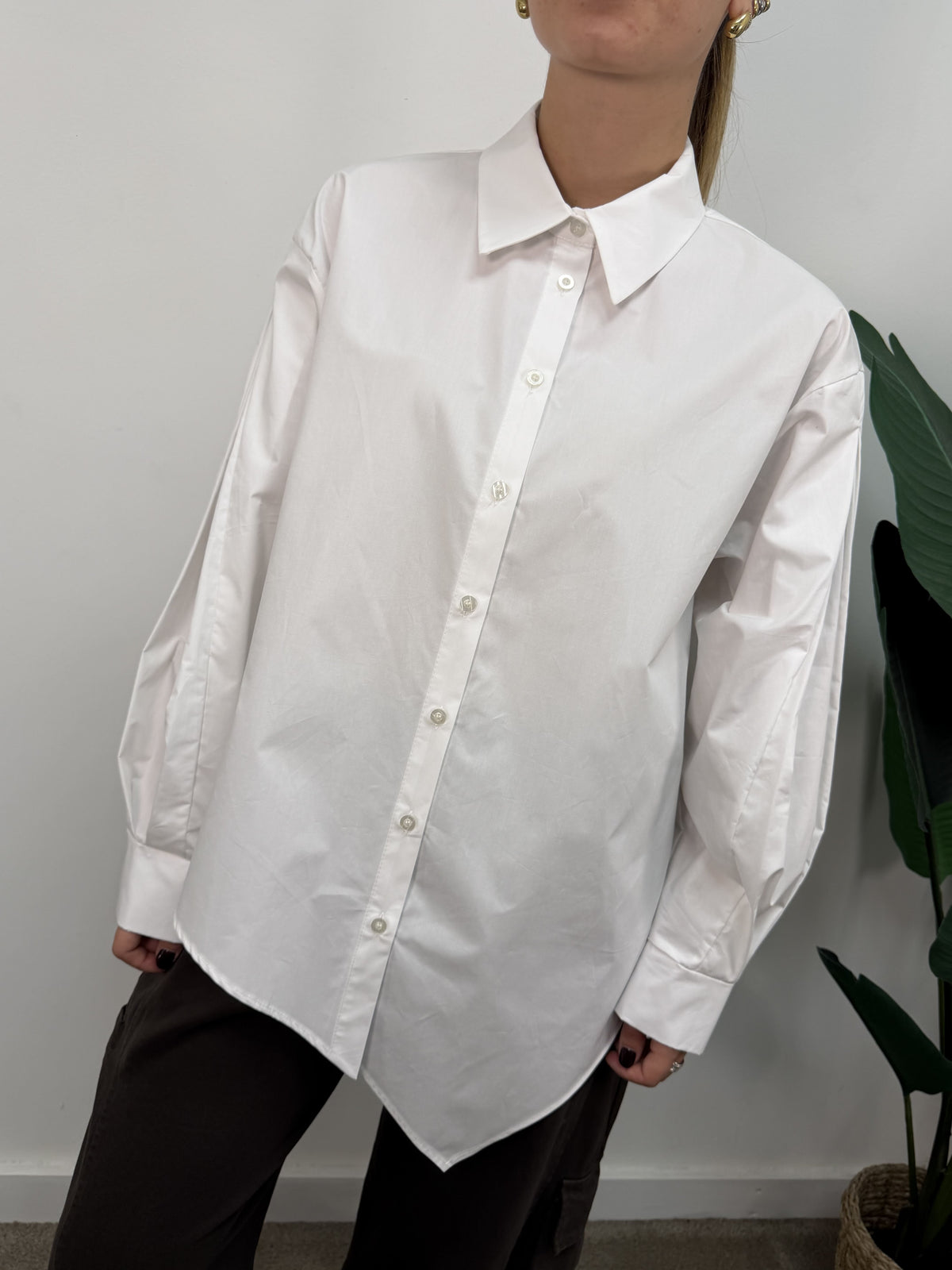Camicia over taglio trasversale Susy Mix