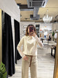 Polo con spalline e manica in pizzo Susy Mix