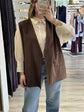Gilet over scollo V misto viscosa Tensione In