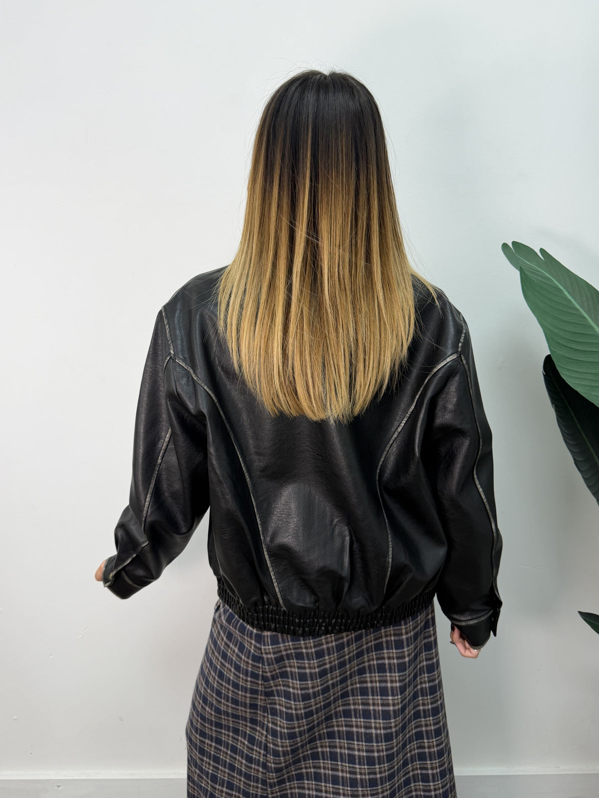 Bomber ecopelle vintage MyD