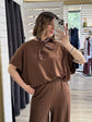 Completo blusa mezza manica + pantalone fluido MyD