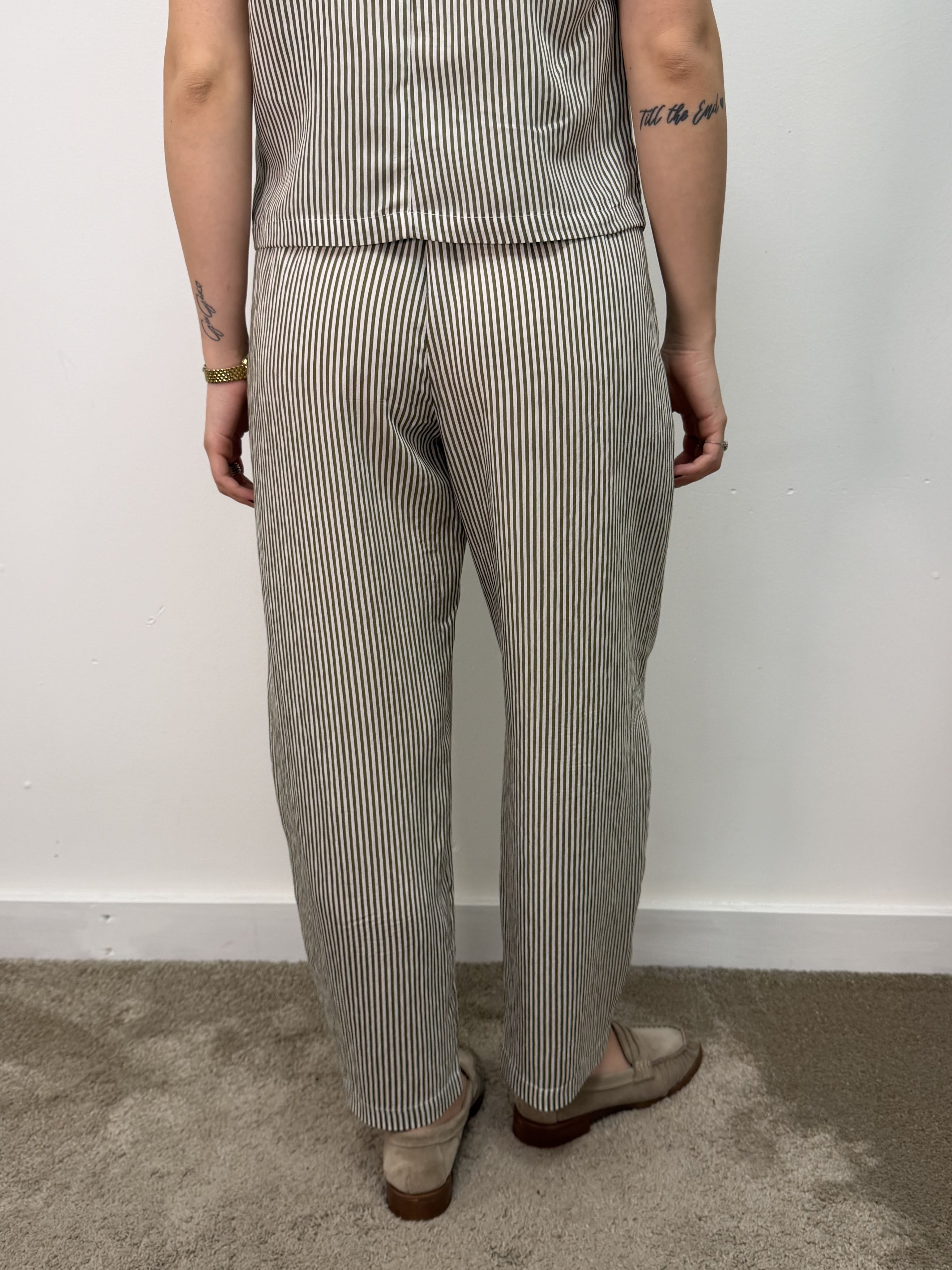 Pantalone balloon righe verticali Vicolo