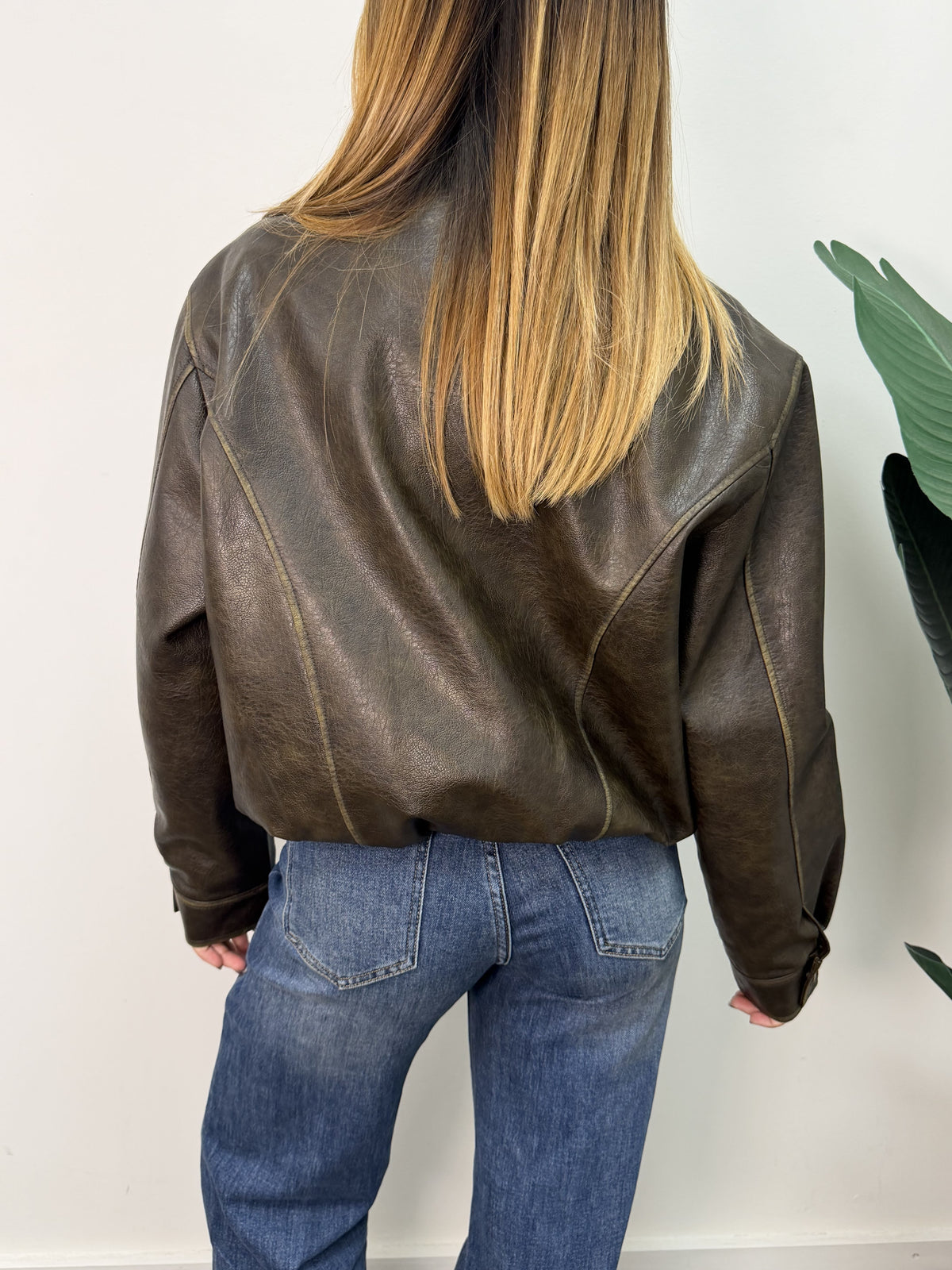 Bomber ecopelle vintage MyD