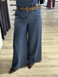Pantalone gamba dritta in chambray con cintura Tensione In