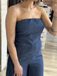 Top a fascia in chambray Tensione In