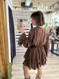 Abito con cintura e balze HaveOne