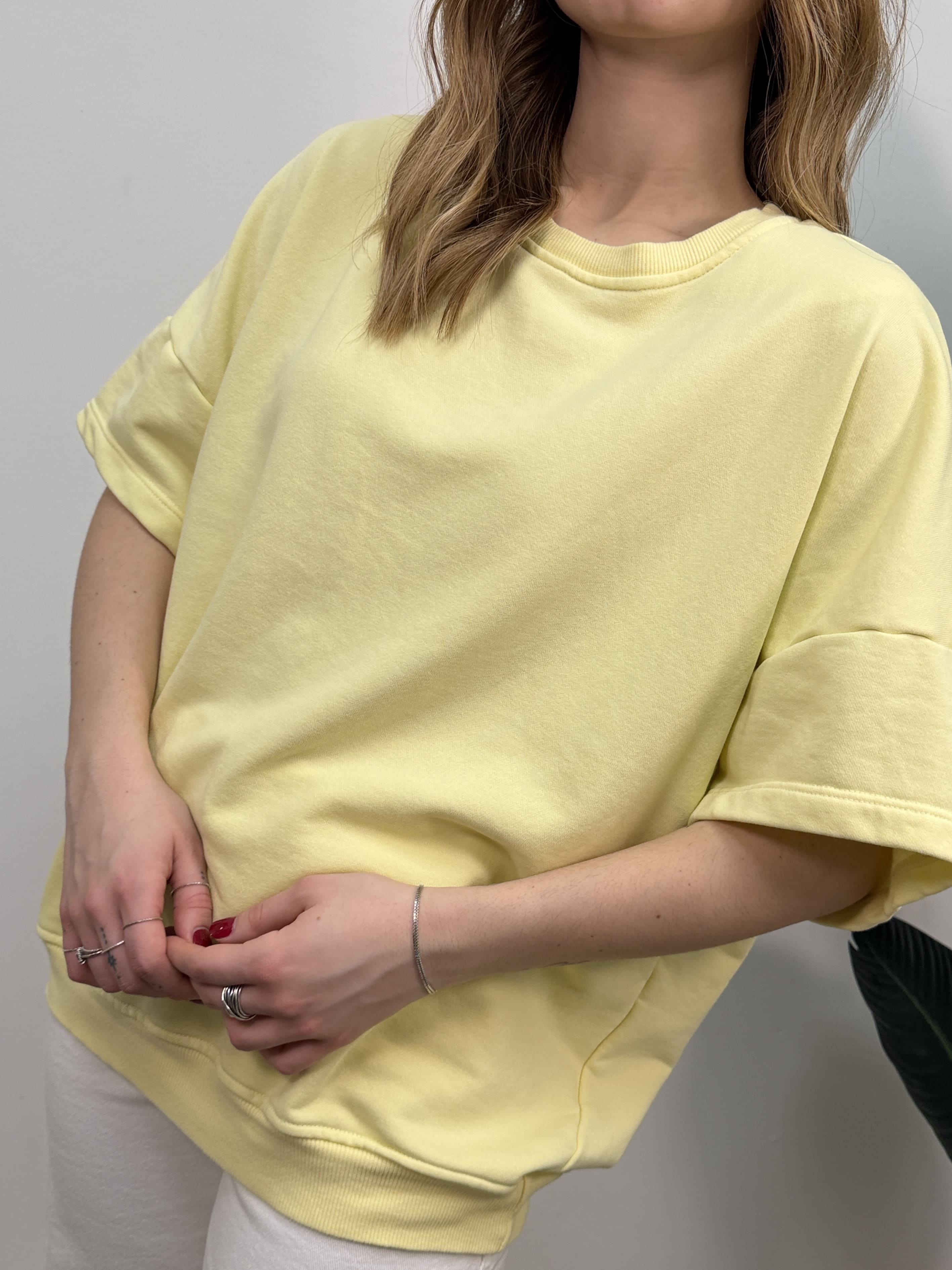 Felpa over con spalline Susy Mix