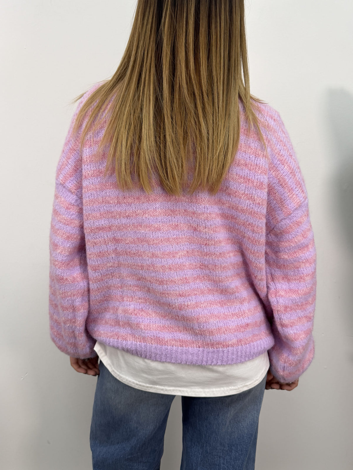Cardigan stampa riga MyD