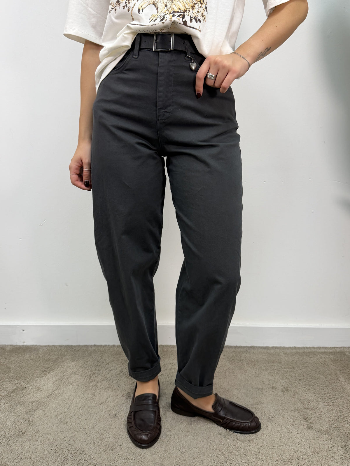 Pantalone modello cuoricino in cotone Susy Mix
