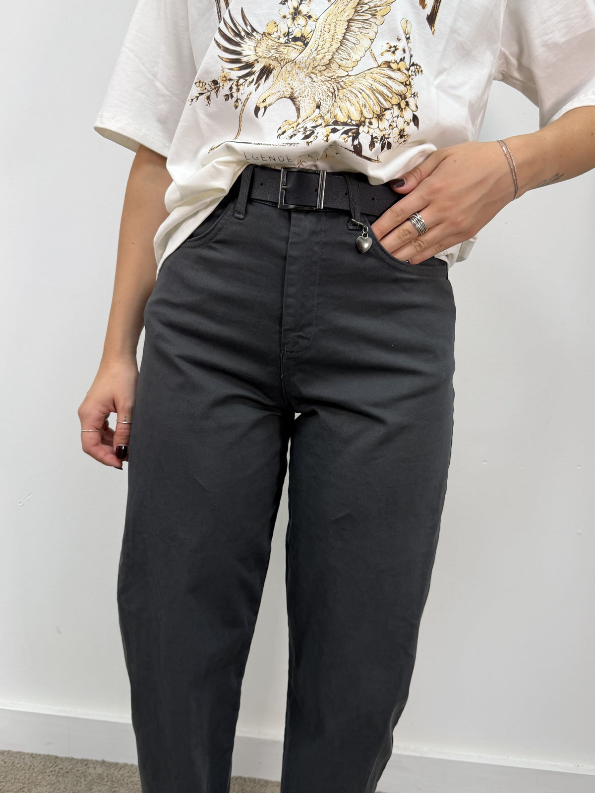 Pantalone modello cuoricino in cotone Susy Mix