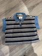 Polo rigata con bottoni gioiello Susy Mix