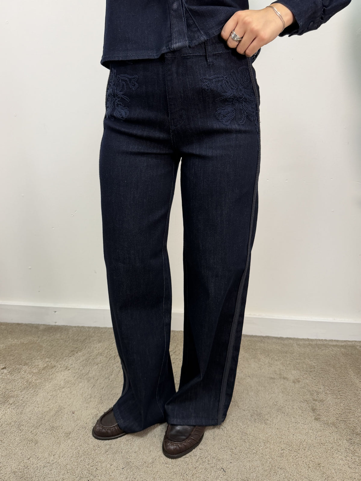 Jeans con passamaneria Amosa