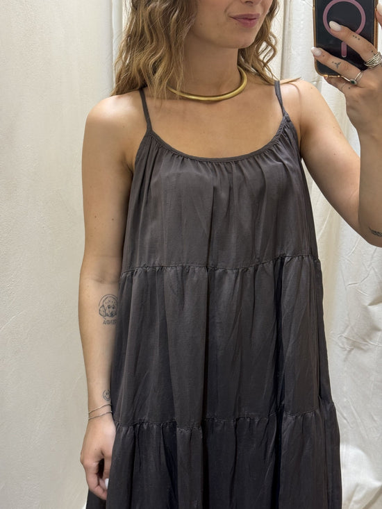 Abito ampio balze in lyocell Tensione In - GiuGiò | Shop online