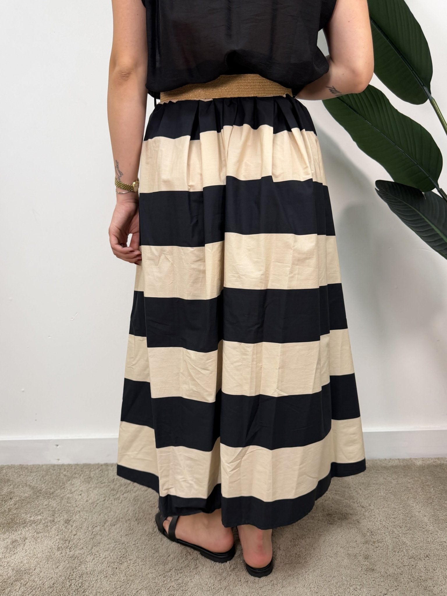 Abito combinato fantasia righe Susy Mix - GiuGiò | Shop online