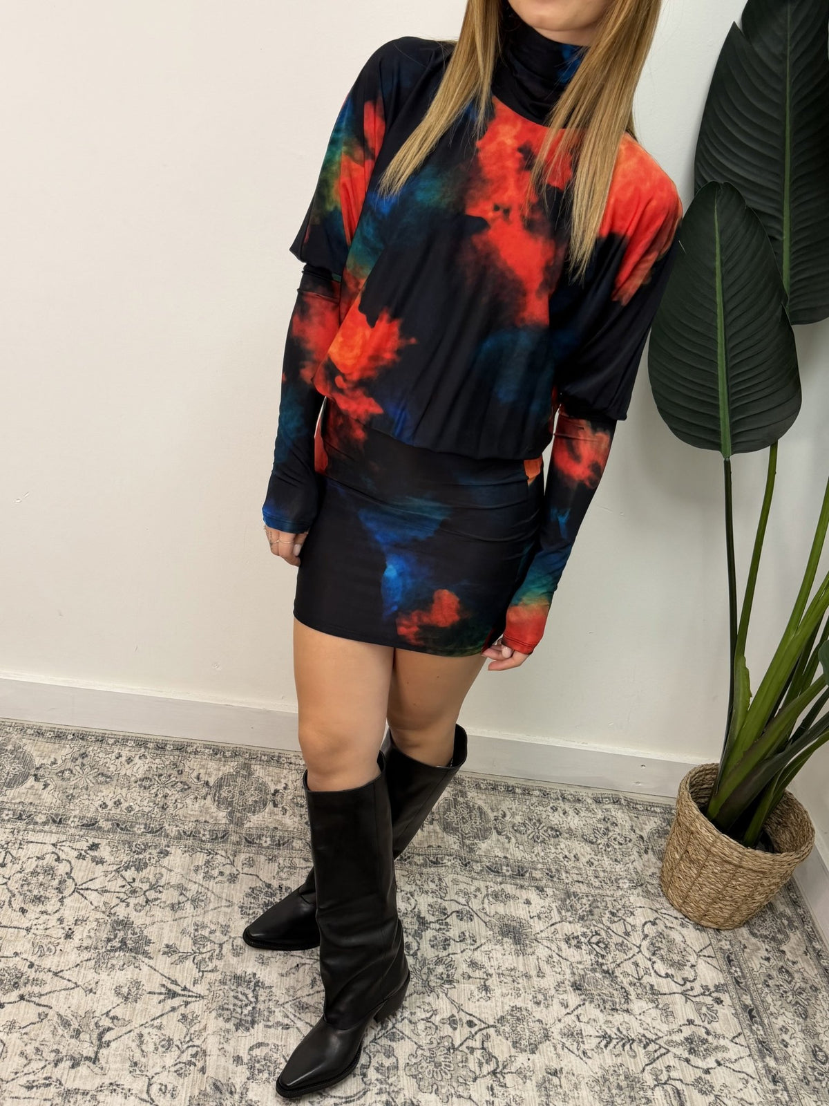 Abito corto in lycra tye-die Tensione In LIMITED EDITION - GiuGiò | Shop online