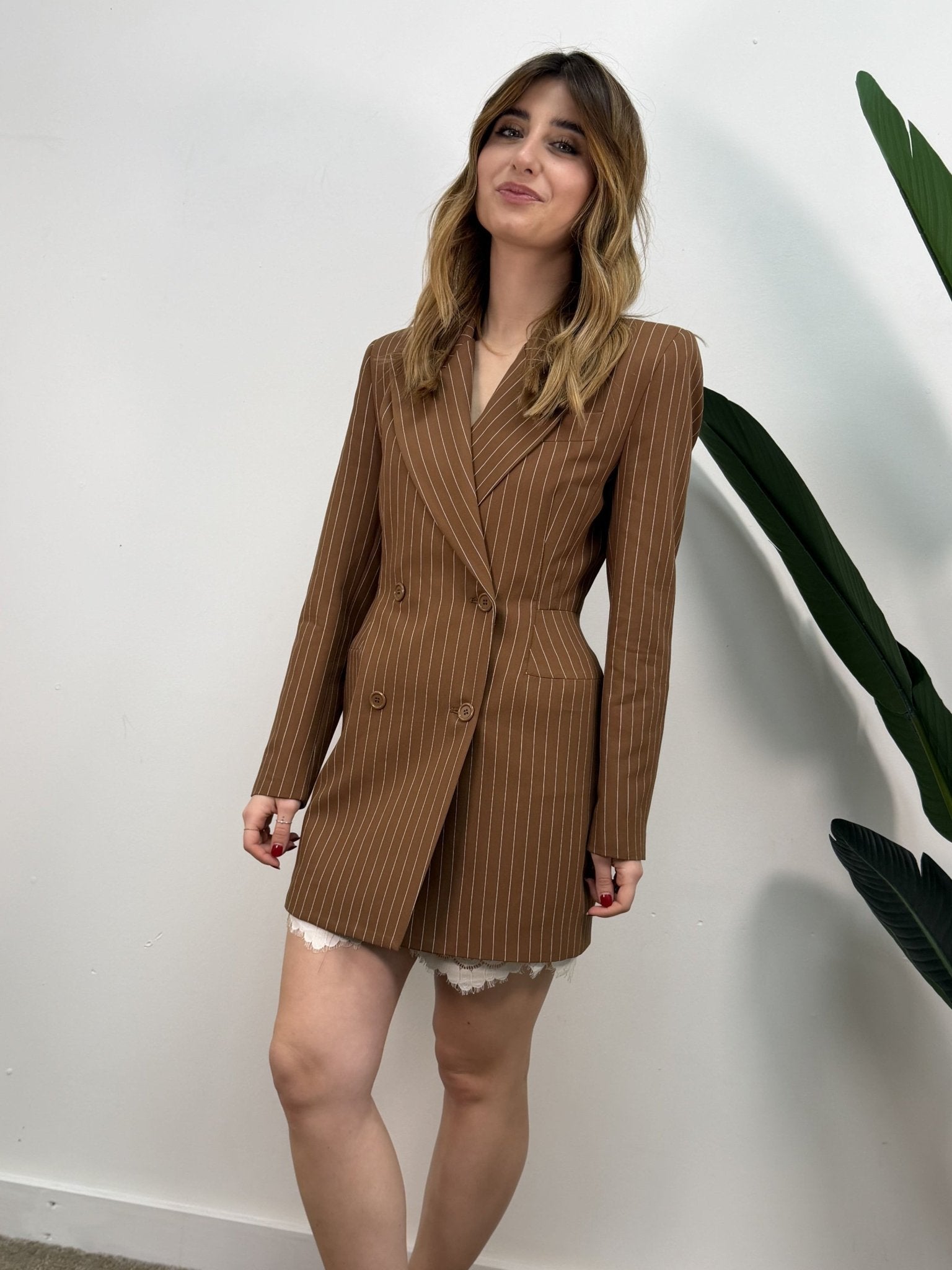 Abito giacca doppiopetto gessato Dixie - GiuGiò | Shop online