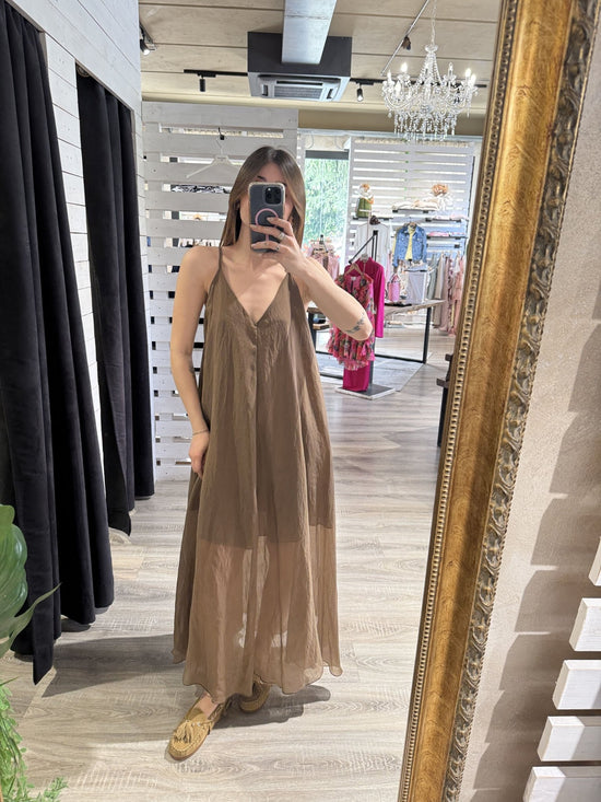 Abito in rayon con bretellina Susy Mix - GiuGiò | Shop online