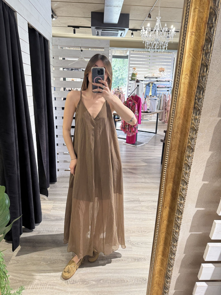 Abito in rayon con bretellina Susy Mix - GiuGiò | Shop online