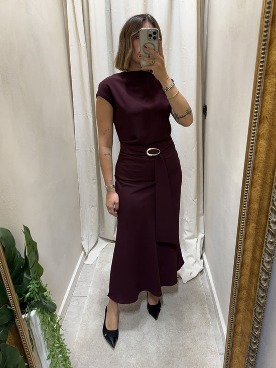 Abito lungo tubino con fusciacca Imperial - GiuGiò | Shop online