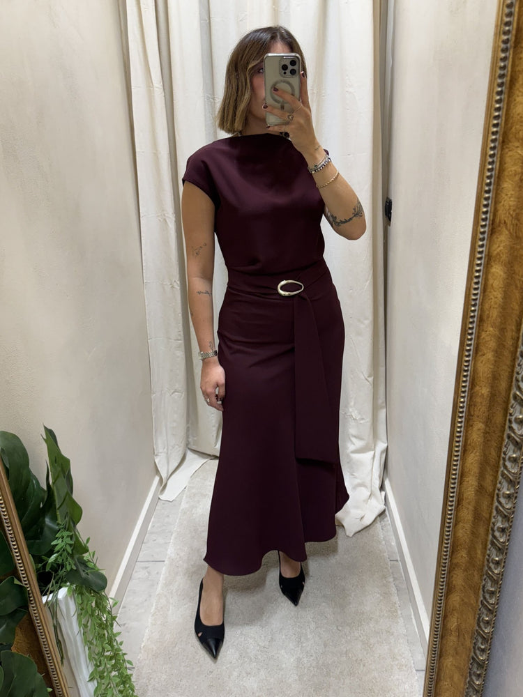 Abito lungo tubino con fusciacca Imperial - GiuGiò | Shop online
