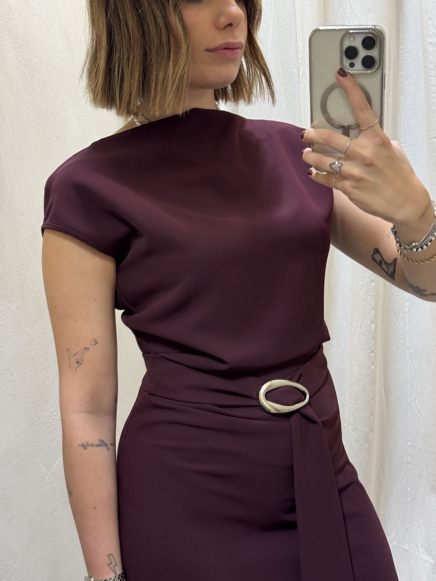 Abito lungo tubino con fusciacca Imperial - GiuGiò | Shop online