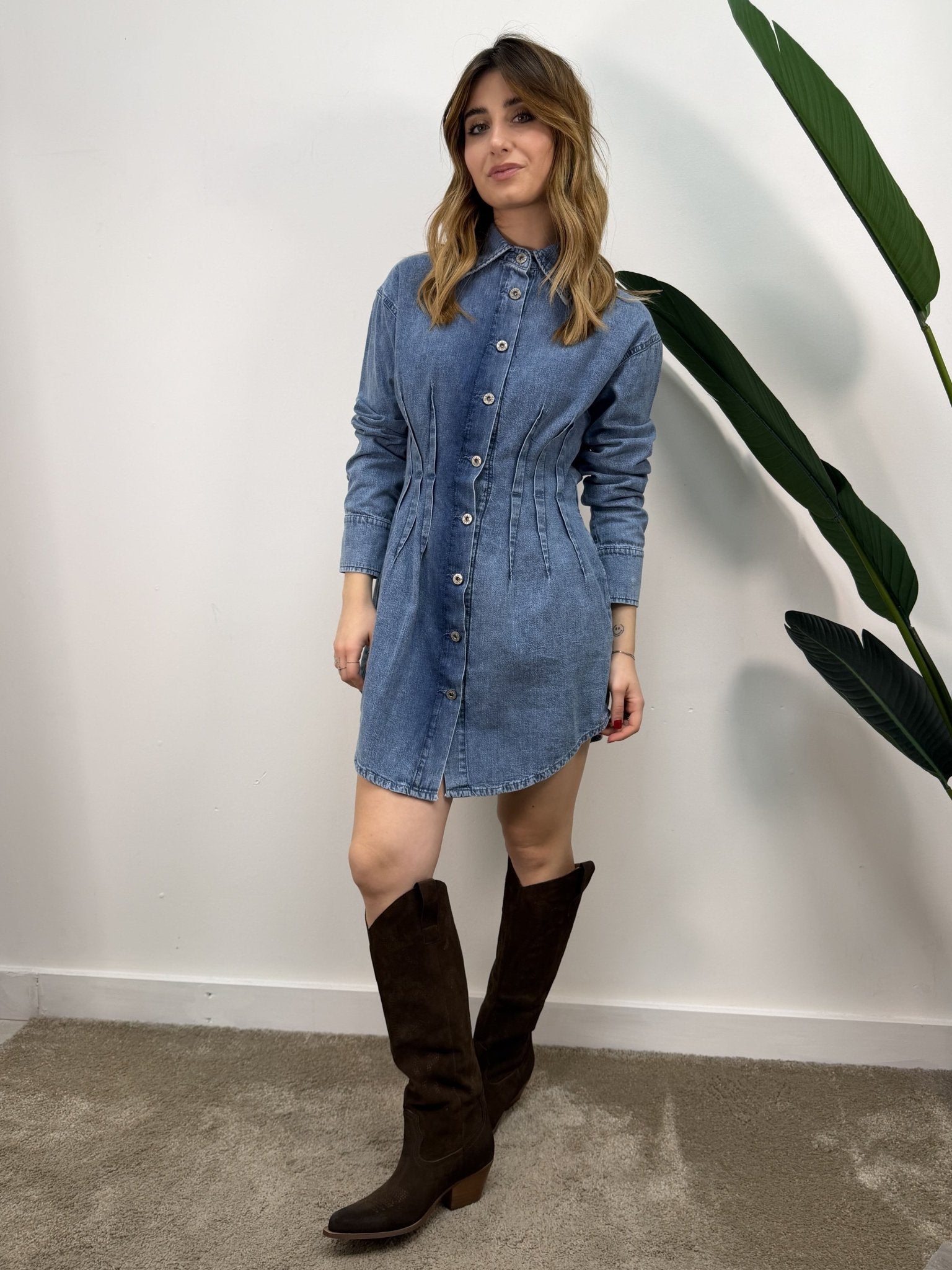 Abito sfiancato in denim Dixie - GiuGiò | Shop online