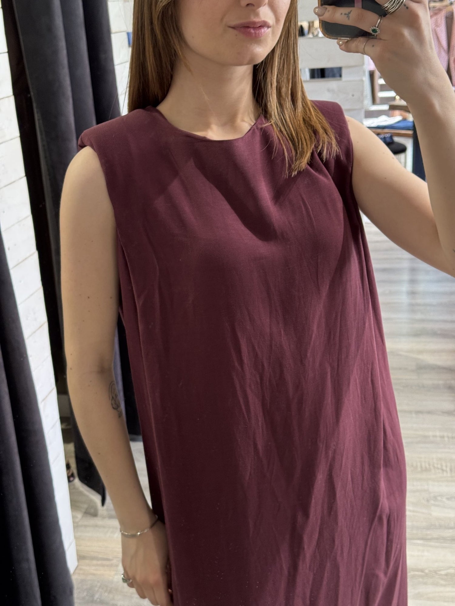 Abito smanicato a matita con spalla imbottita Dixie - GiuGiò | Shop online