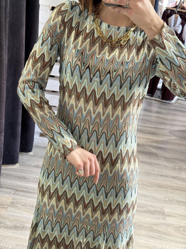 Abito stampa geometrica mod. sirena Tensione In - GiuGiò | Shop online