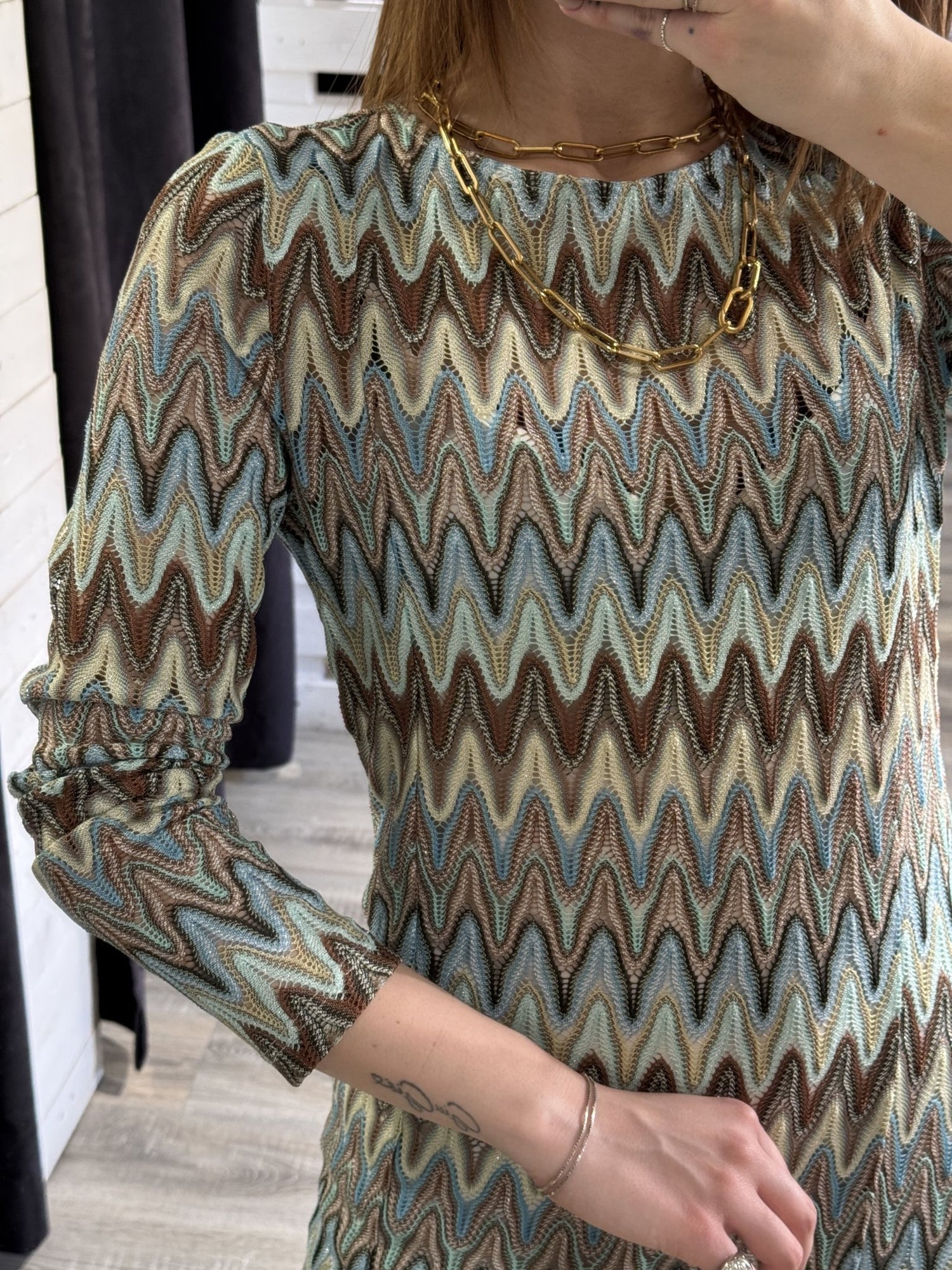 Abito stampa geometrica mod. sirena Tensione In - GiuGiò | Shop online