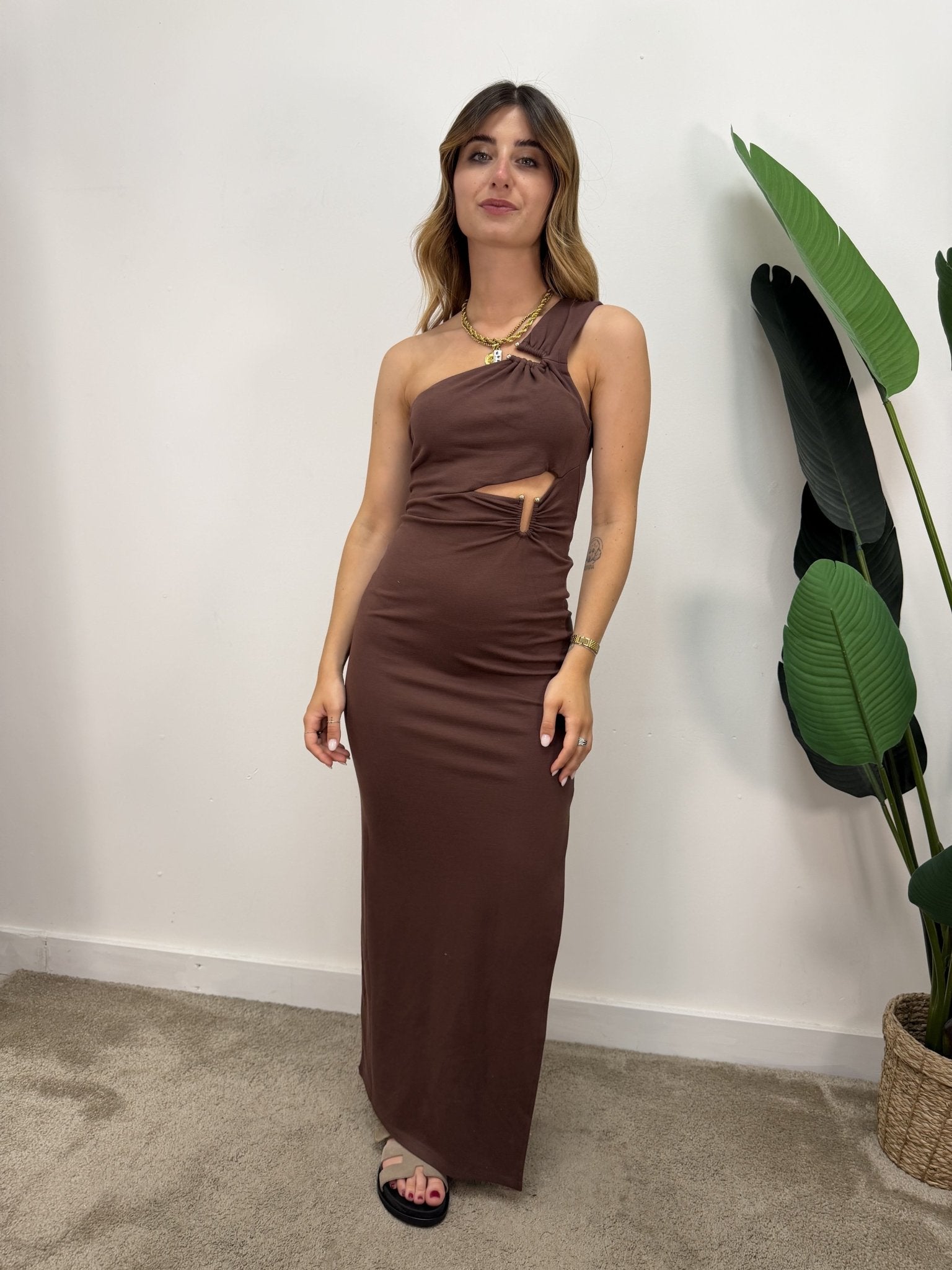 Abito tubino con cut-out gioiello BSB - GiuGiò | Shop online