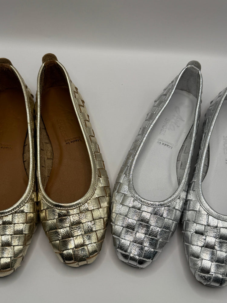 Ballerina intrecciata in pelle Aria - GiuGiò | Shop online