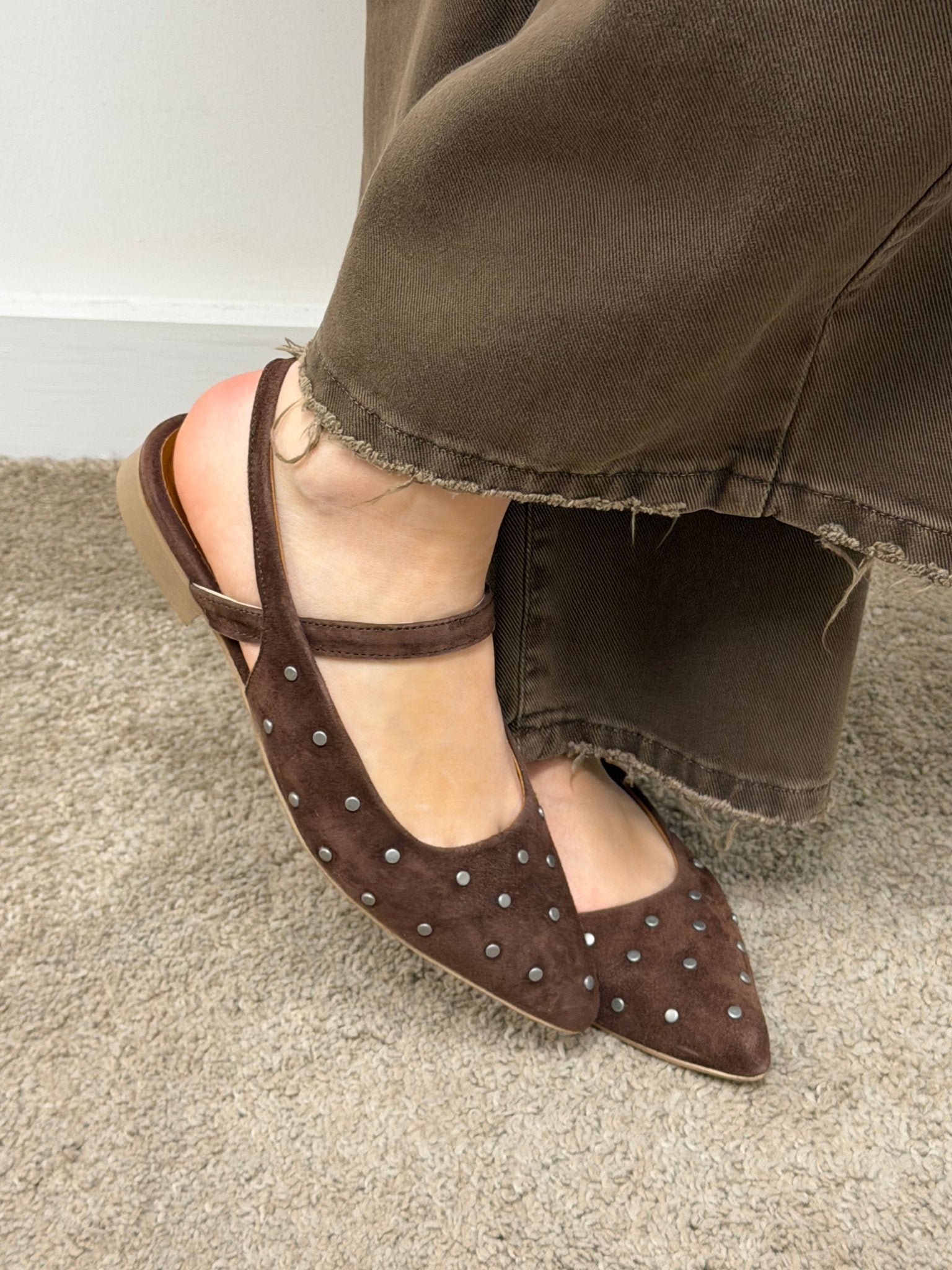 Ballerina slingback con borchie Via Mondana - GiuGiò | Shop online