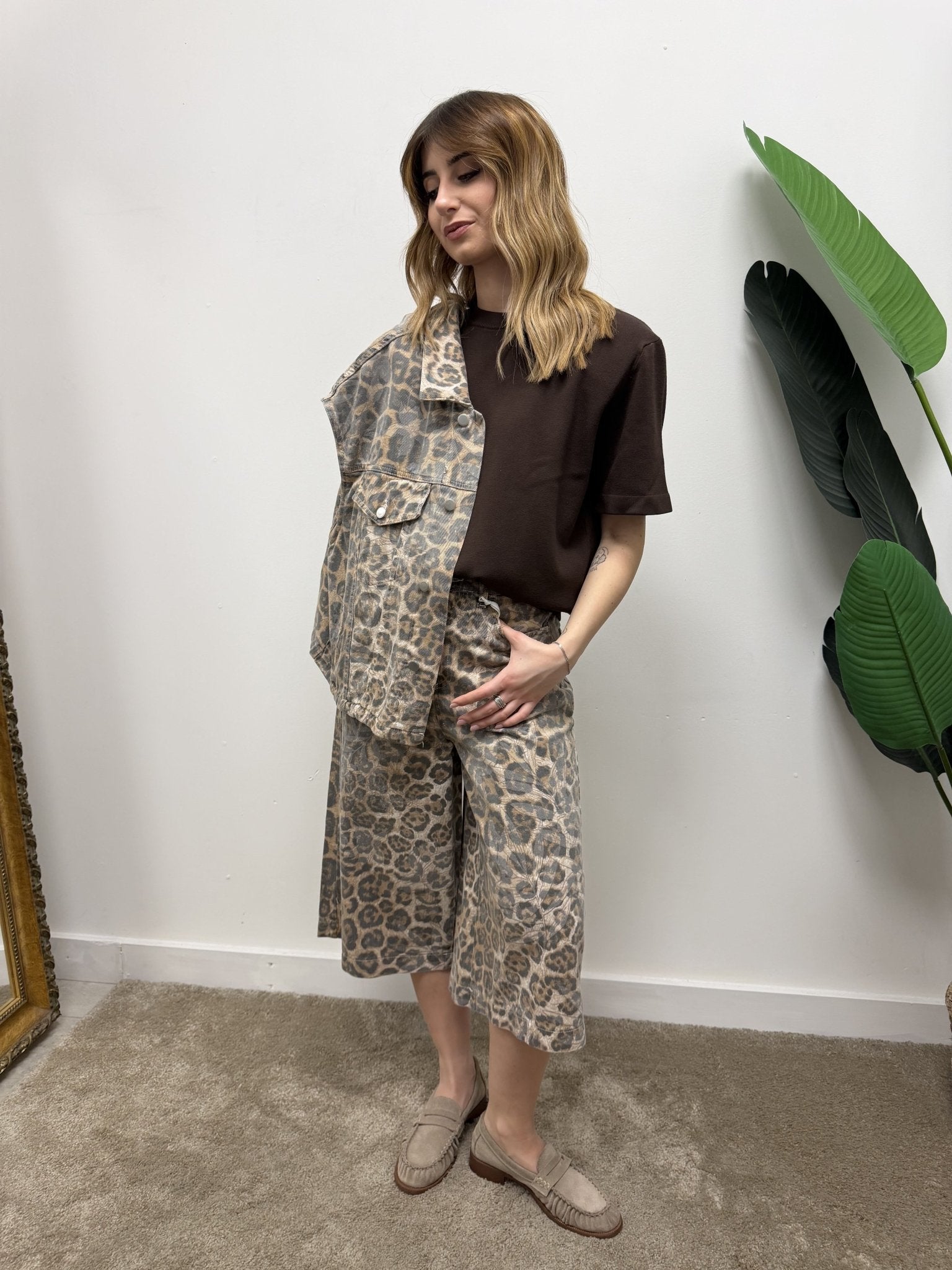 Bermuda in denim maculato Susy Mix - GiuGiò | Shop online