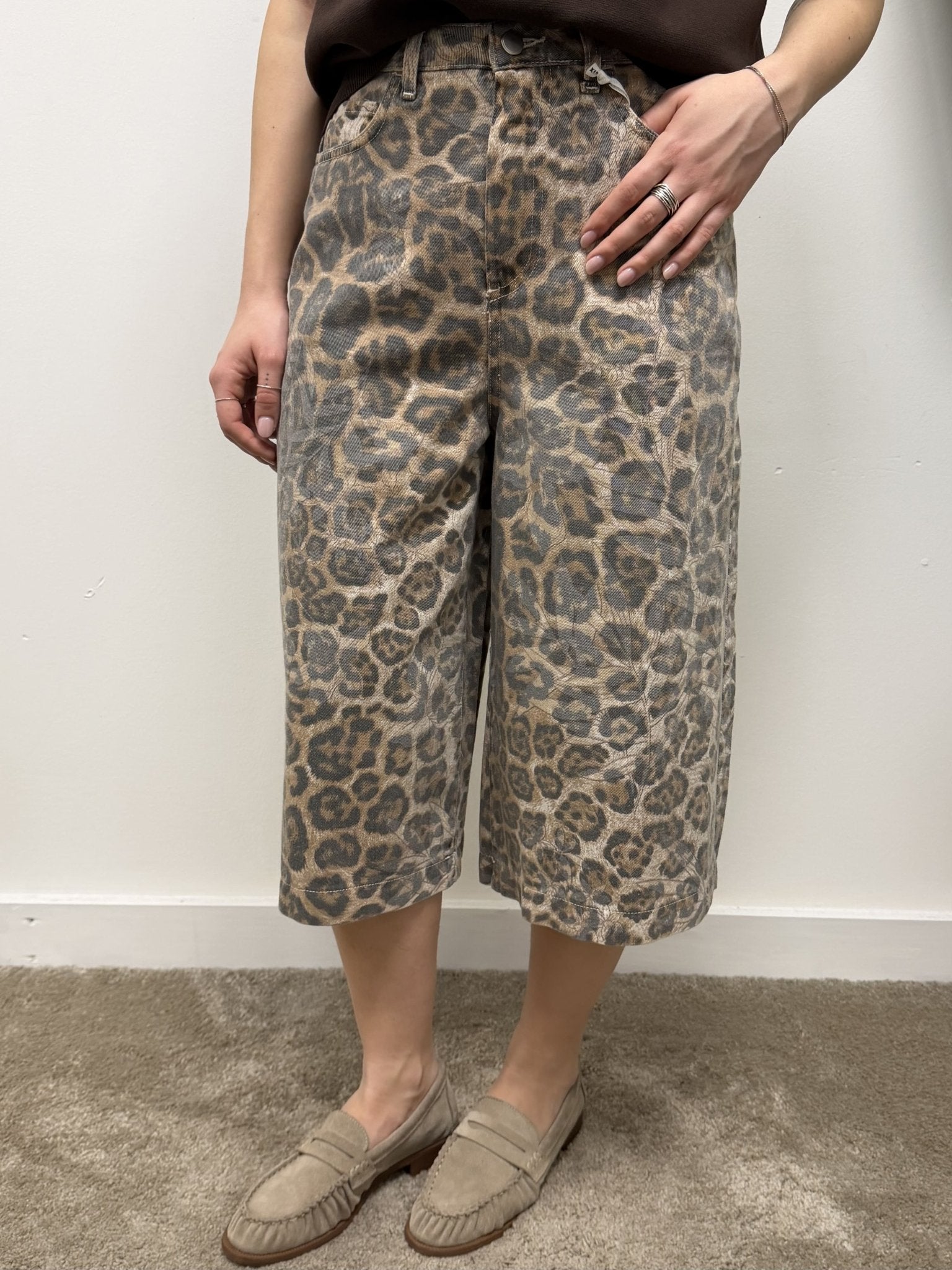 Bermuda in denim maculato Susy Mix - GiuGiò | Shop online