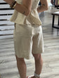 Bermuda in lino con pinces Tensione In - GiuGiò | Shop online