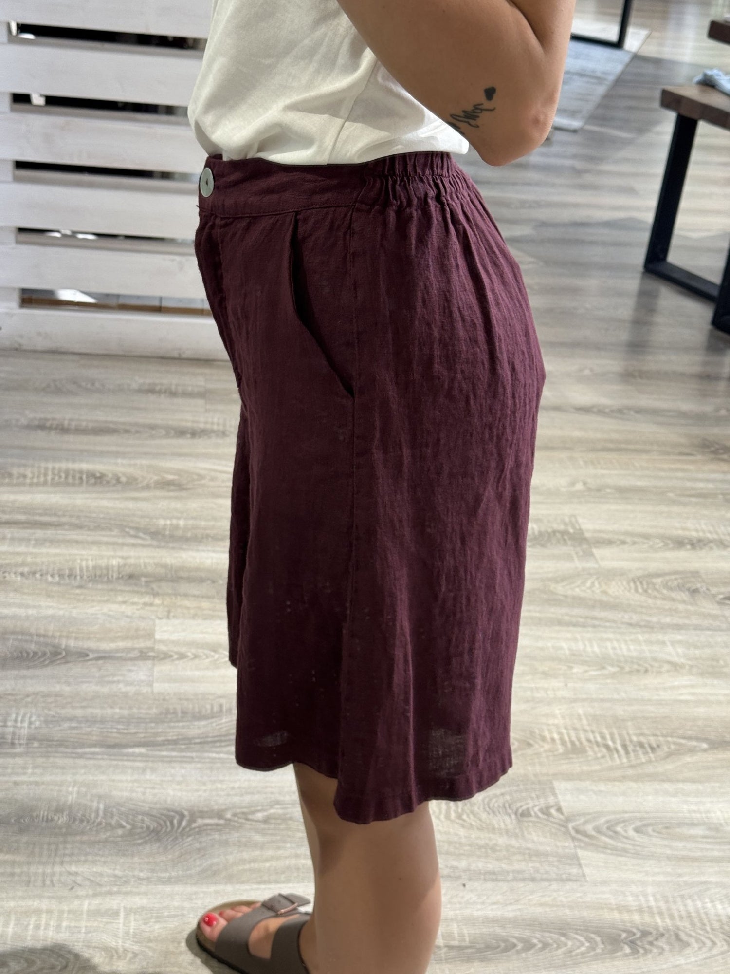Bermuda in lino Susy Mix - GiuGiò | Shop online