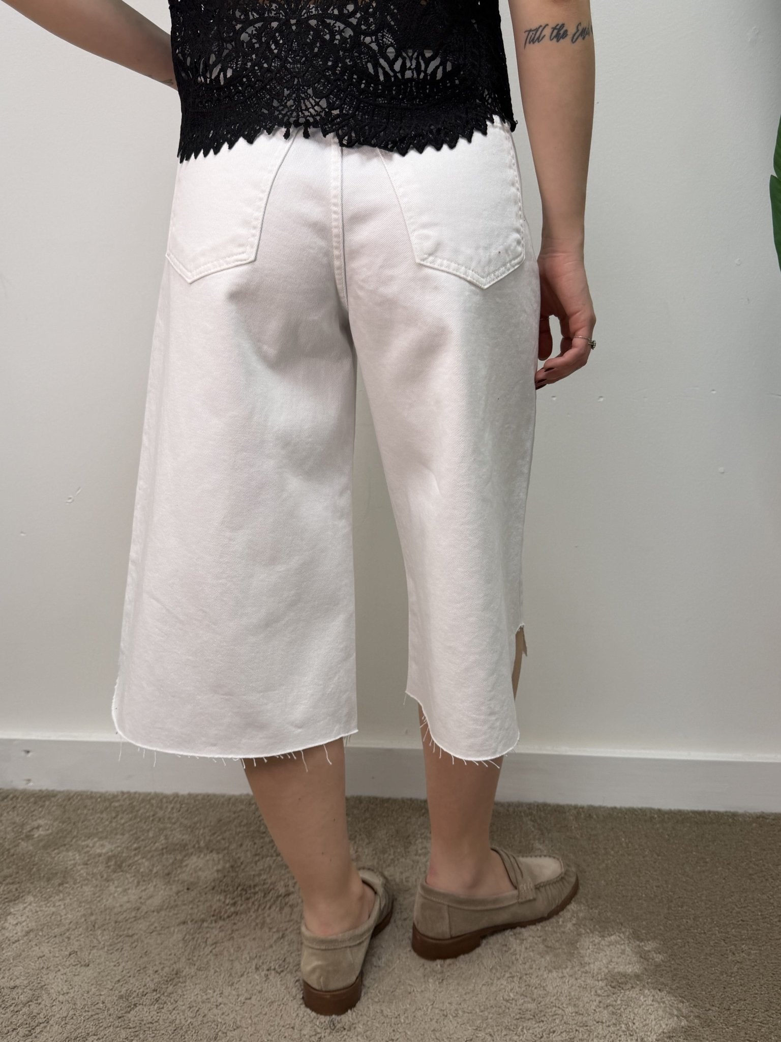 Bermuda jorts denim bianco Tensione In - GiuGiò | Shop online