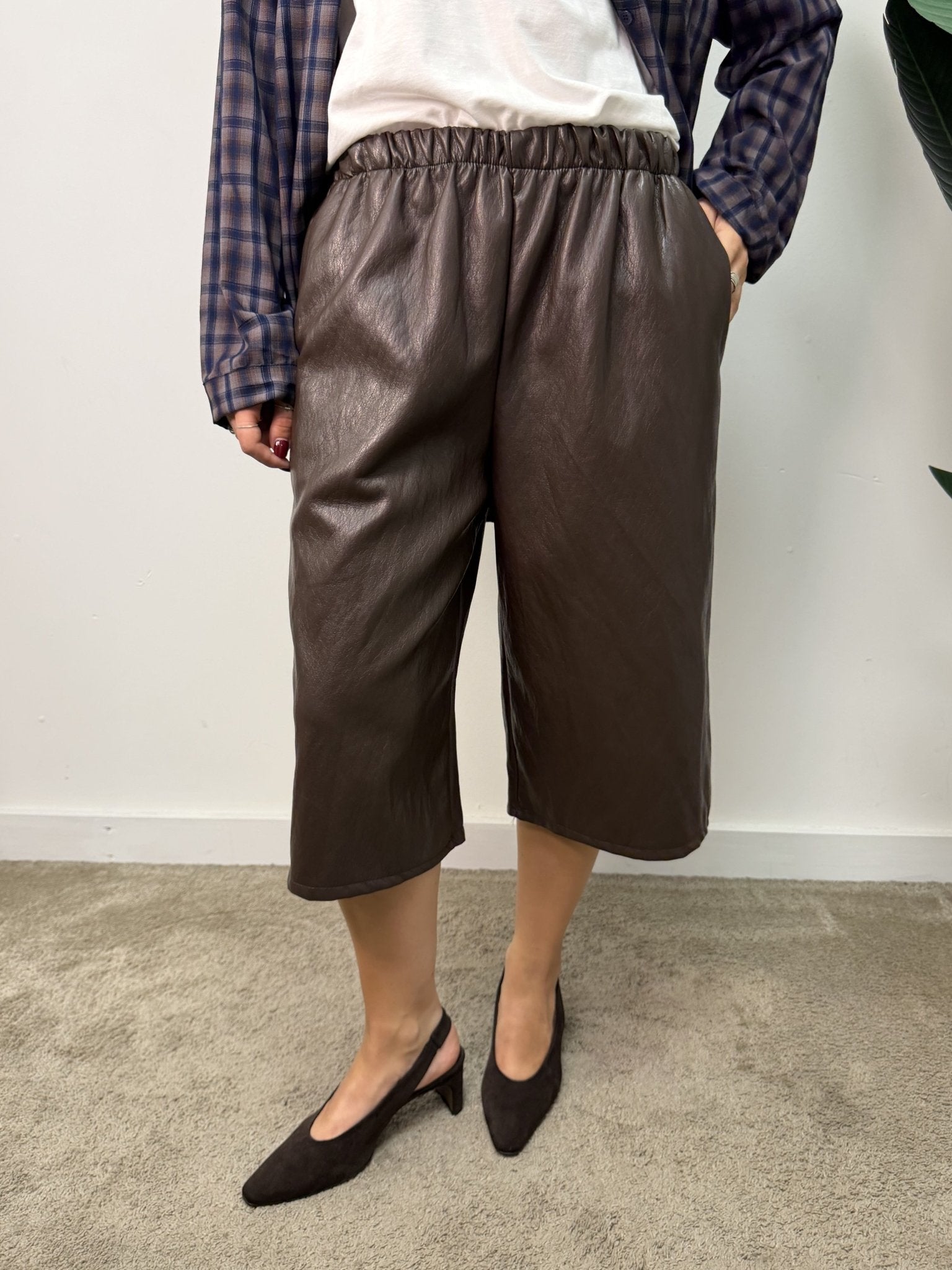 Bermuda jorts in ecopelle MyD - GiuGiò | Shop online