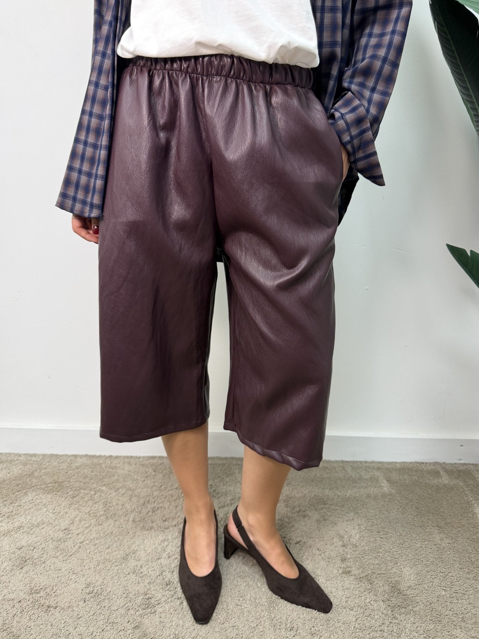 Bermuda jorts in ecopelle MyD - GiuGiò | Shop online