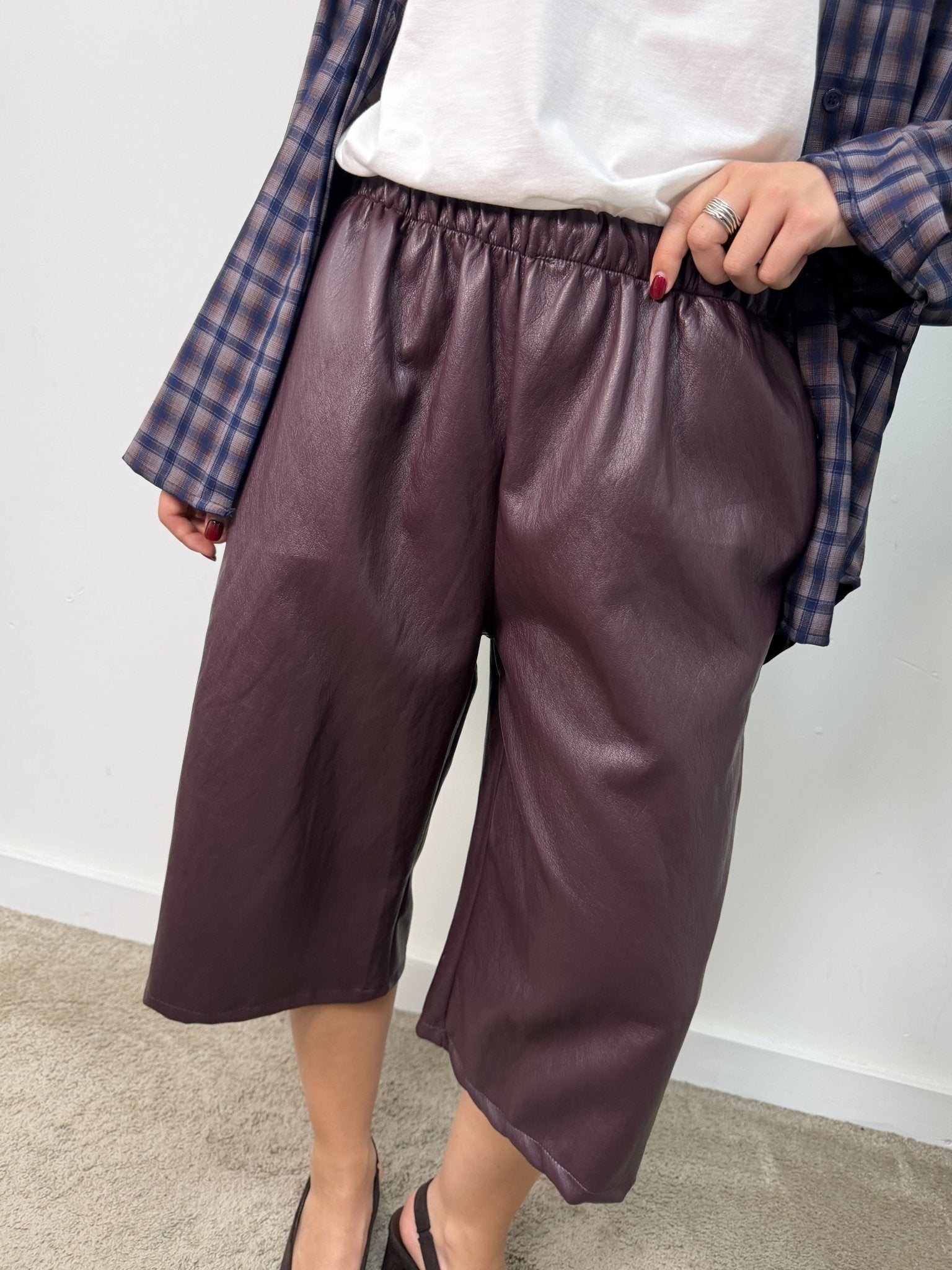 Bermuda jorts in ecopelle MyD - GiuGiò | Shop online