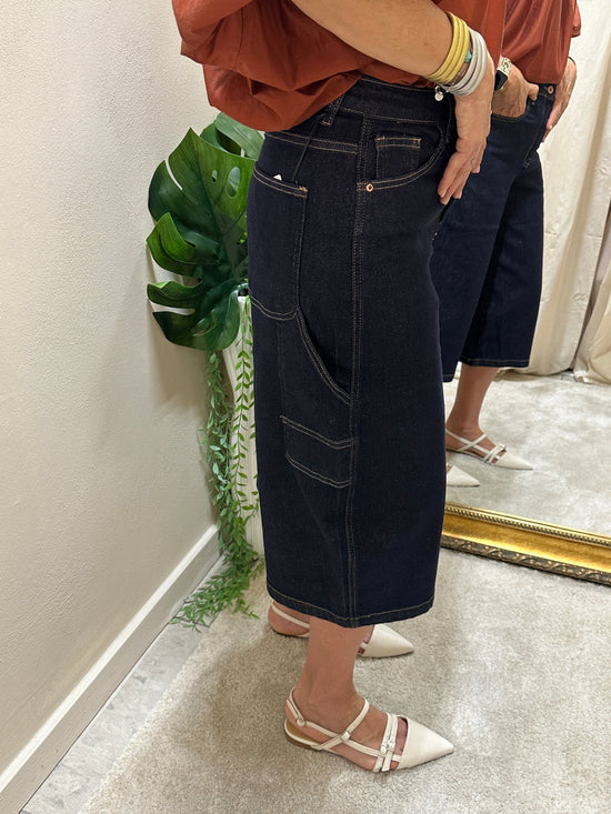 Bermuda jorts worker in denim MyD - GiuGiò | Shop online