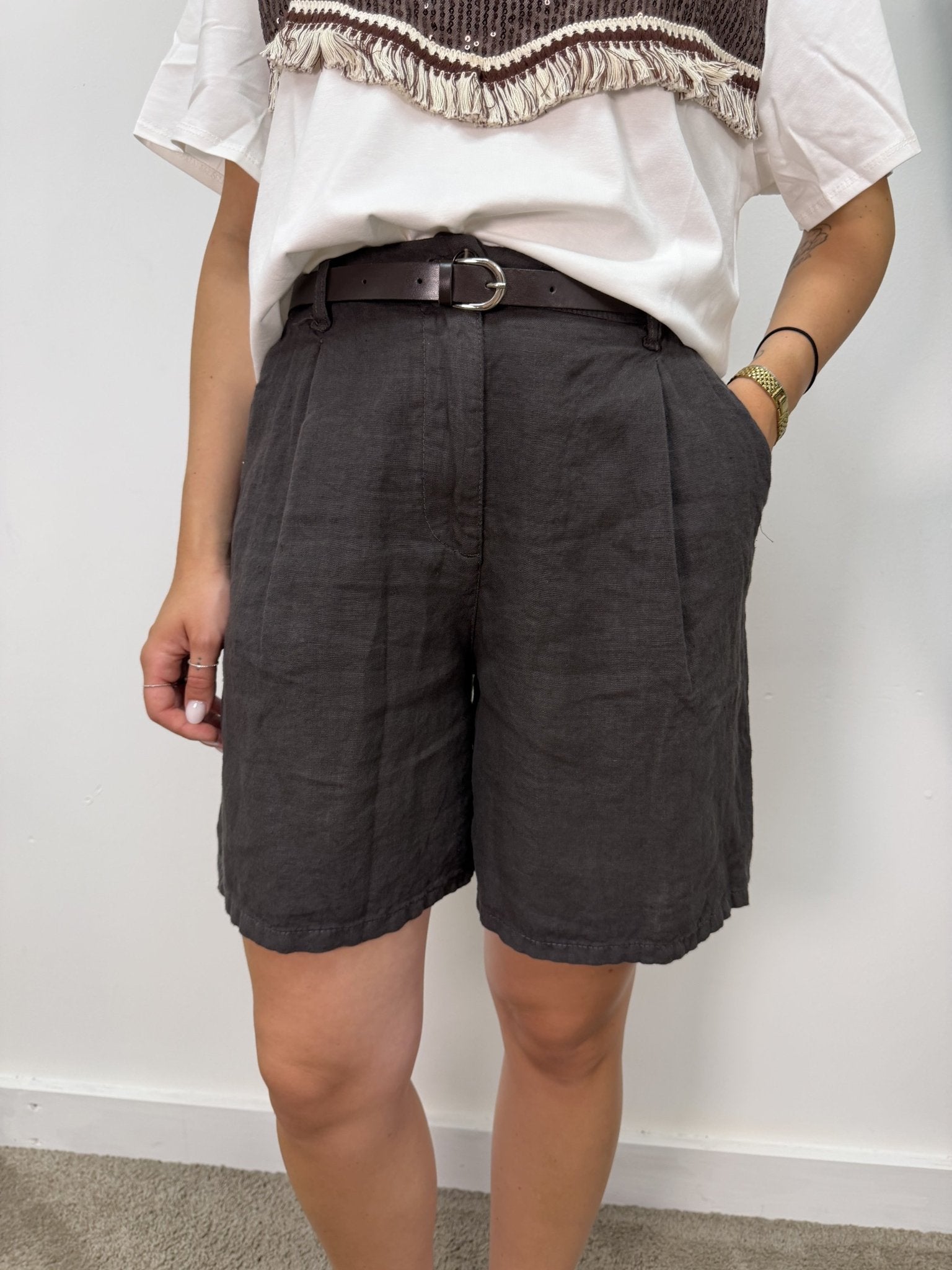 Bermuda puro lino Please - GiuGiò | Shop online