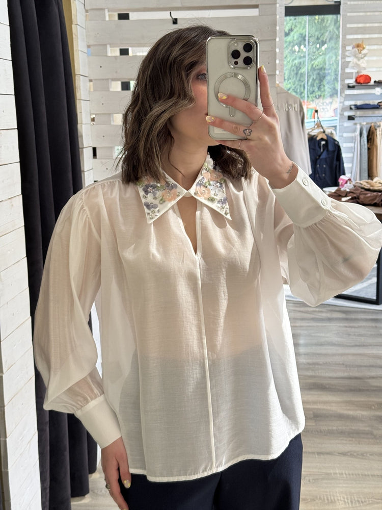 Blusa con applicazioni Zahjr - GiuGiò | Shop online