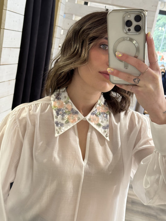 Blusa con applicazioni Zahjr - GiuGiò | Shop online
