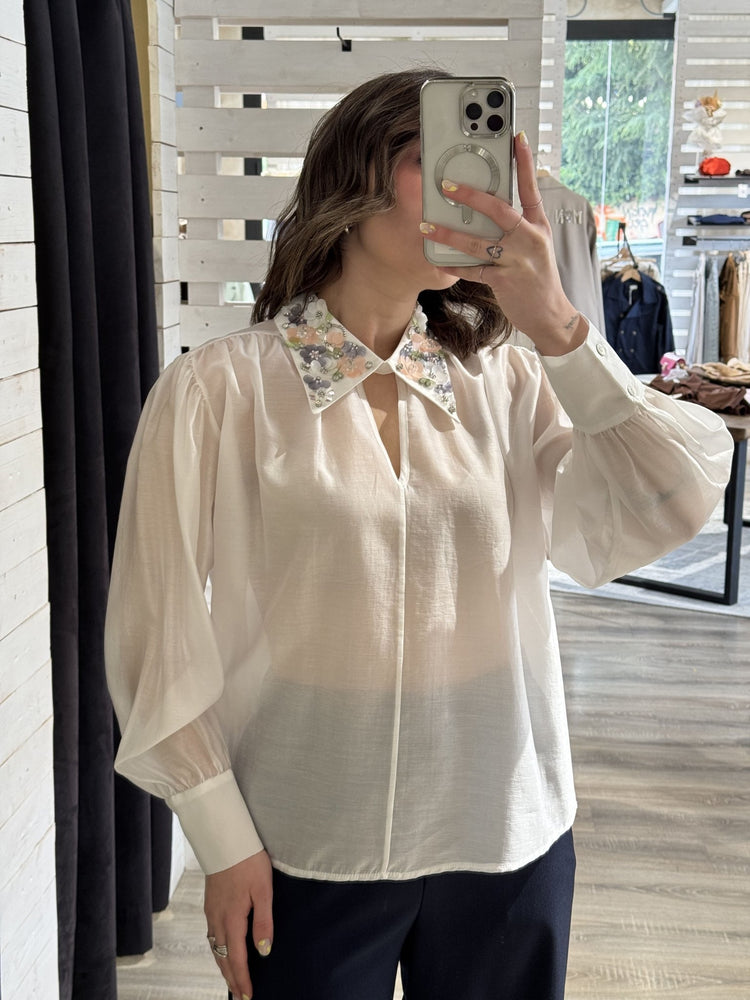 Blusa con applicazioni Zahjr - GiuGiò | Shop online