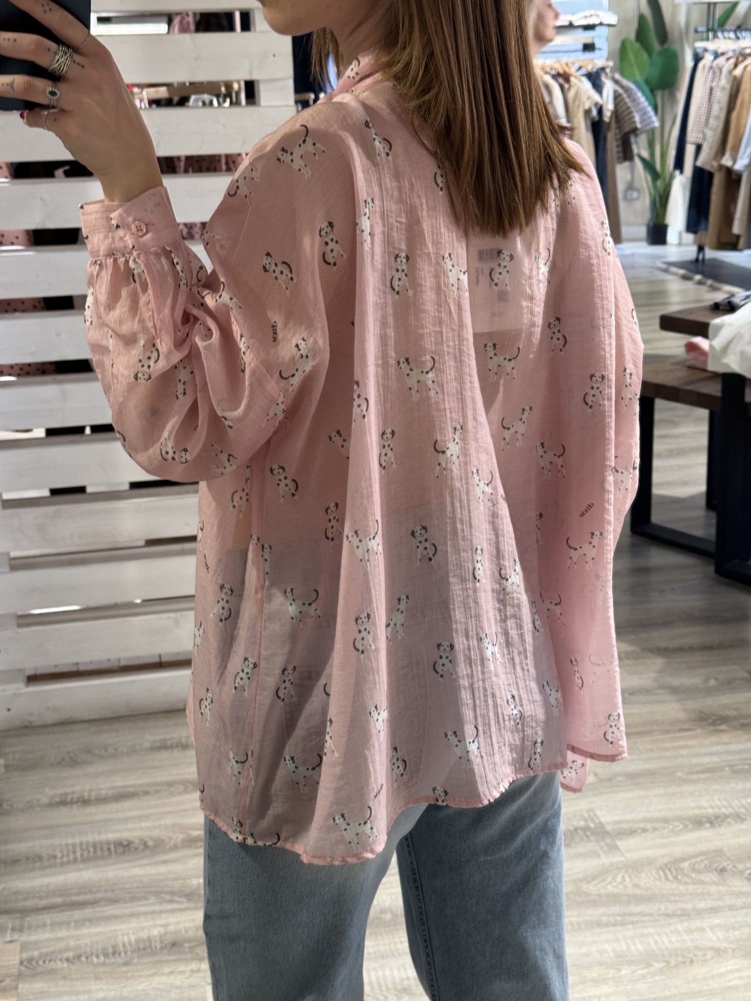 Blusa con fiocco stampa dalmata Dixie - GiuGiò | Shop online
