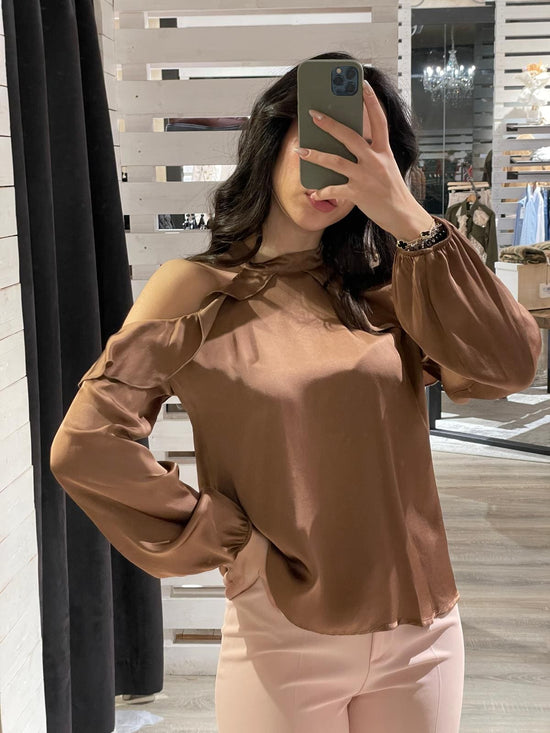 Blusa cut - out con rouches MyD - GiuGiò | Shop online
