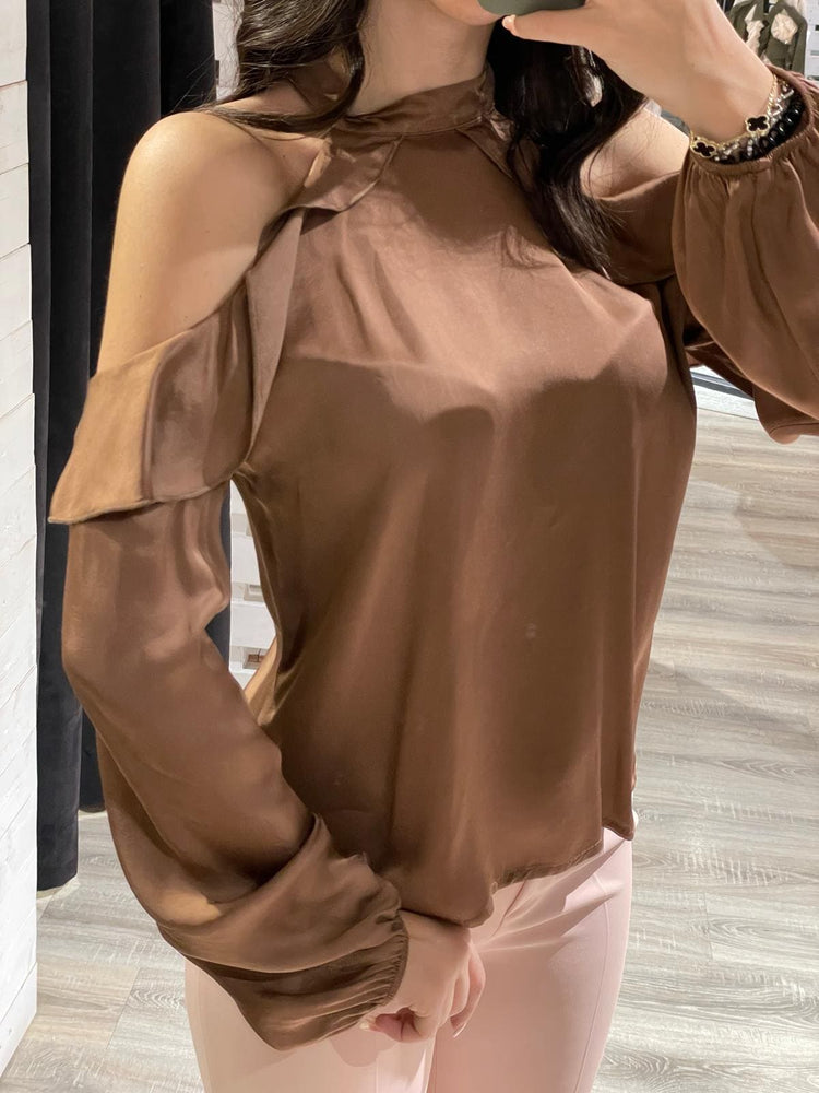 Blusa cut - out con rouches MyD - GiuGiò | Shop online